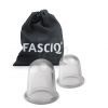 FASCIQ - Cupping siliconen cups 1 x small en 1 x large