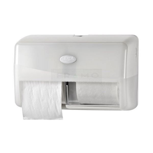 Pearl White Duo Toiletrolhouder - Compact