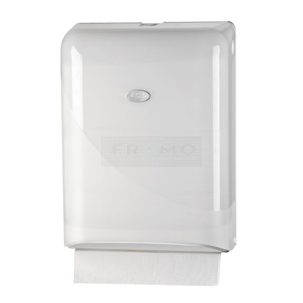 Pearl White handdoek dispenser - Interfold, Z-fold