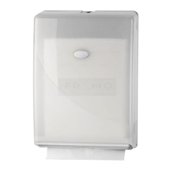 Pearl White handdoek dispenser - Multifold, C-fold
