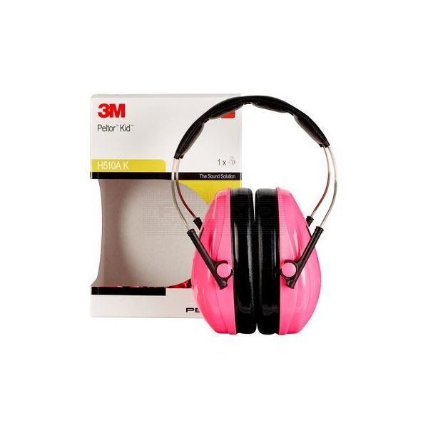 3M Kids gehoorkap met hoofdband, H510AK-442-RE, Neon-Roze