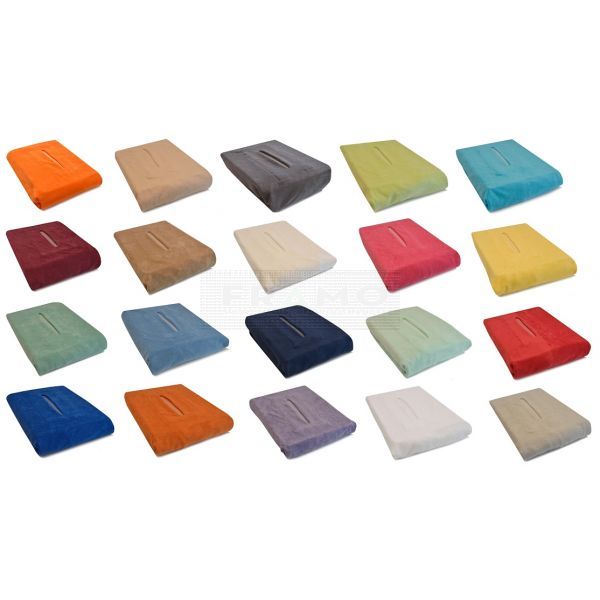 Badstofhoes voor massage en behandelbank met uitsparing verkrijgbaar in 20 kleuren