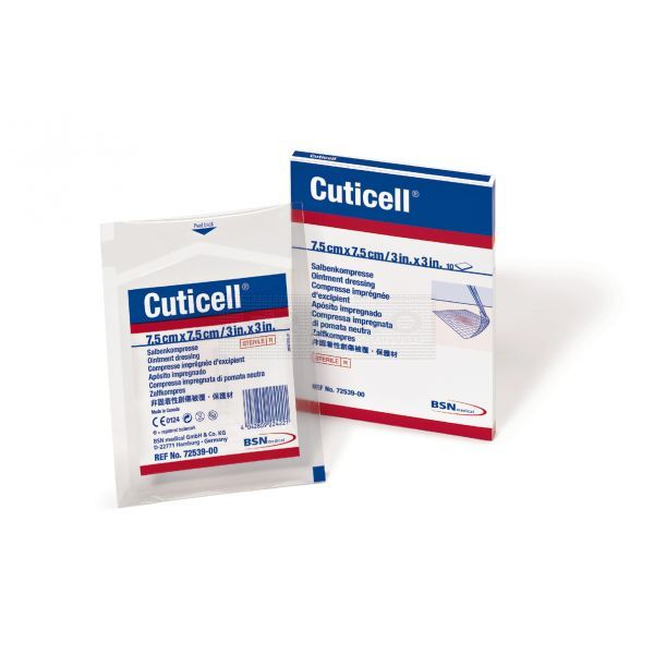 Cuticell Contact Siliconen contactlaag 5 cm x 7,5 cm per 5 stuks losse verpakking