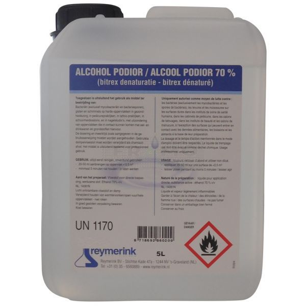 Podior Alcohol 70% 5000 ml, voor desinfectie 14061N - 6715B