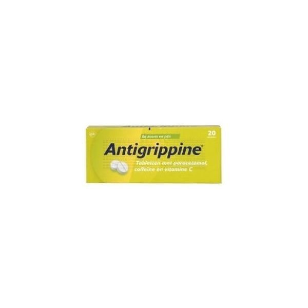 Antigrippine 250 mg à 20 tabletten pijnstillend en koortsverlagend