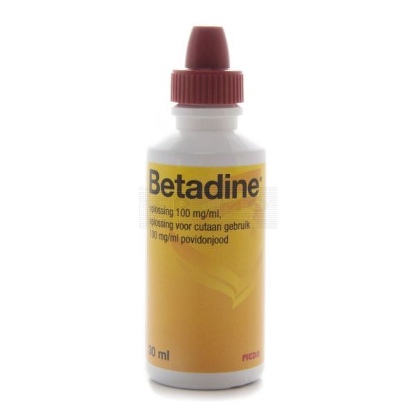 Betadine jodium oplossing 100 mg/ ml povidonjood 30 ml