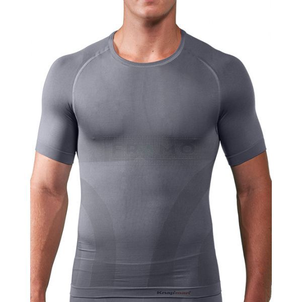 Zoned Compression Shirt Crew-Neck Ultimate Sport Performance 20 grijs