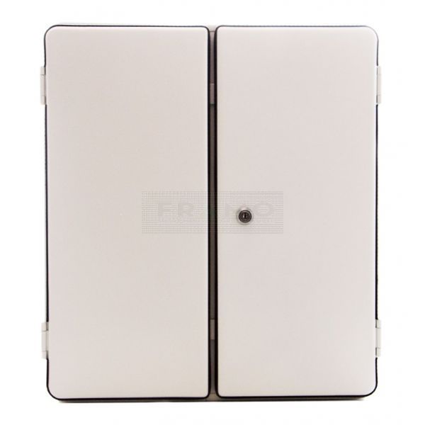 Medicijnkast - verbandkast 46 cm x 60 cm 17 cm 2-deurs wit, conform DIN 13169 dicht