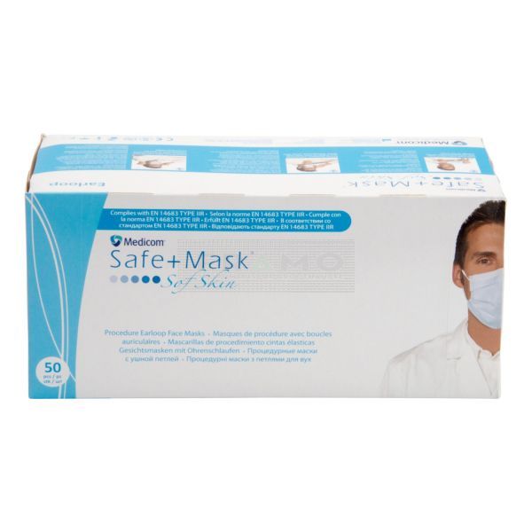 Medicom mondmasker antifog safe+ sof skin à 50 stuks