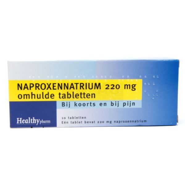 Naproxen tabletten 220 mg à 10 stuks, ontstekingsremmende pijnstiller