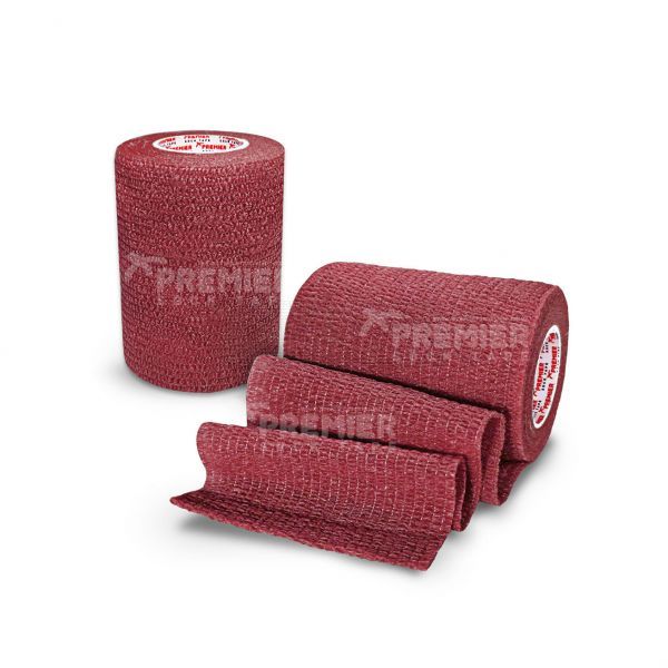 Premier socktape Pro Wrap sokkenbandage - kousenbandage 7,5 cm maroon