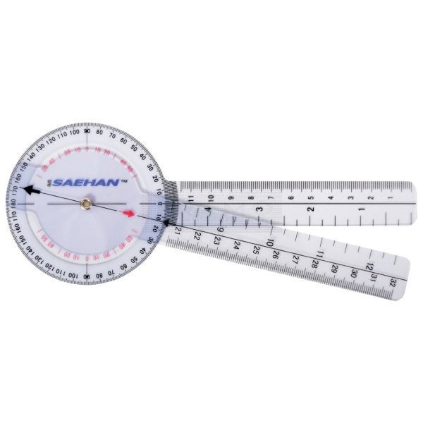 SAEHAN kunststof goniometer 20 cm 0° to 360° per 1°