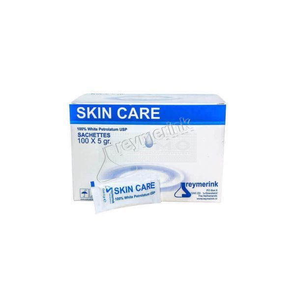 SkinCare vaseline sachet - white petrolatum 5 gram à 100 stuks